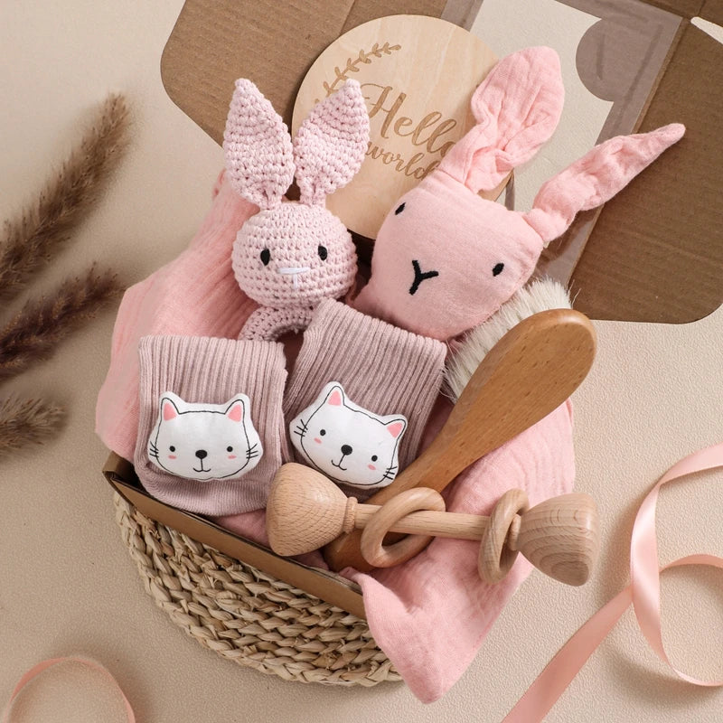 Coffret cadeau de naissance 6 pièces